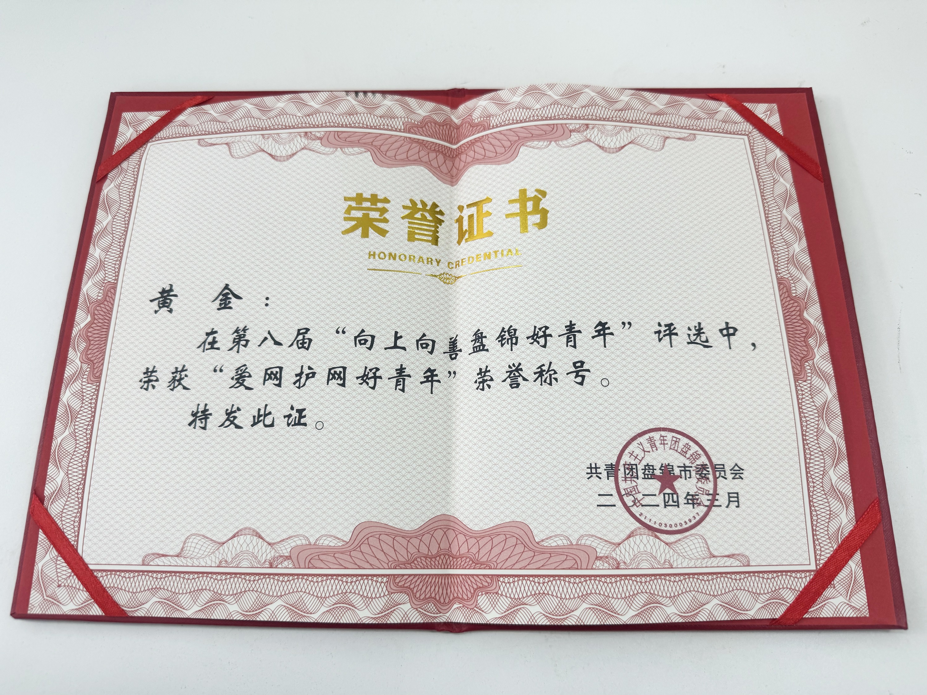 獲得盤錦市“愛網護網好青年”稱號 (2).jpg 獲得盤錦市“愛網護網好青年”稱號 (2).jpg